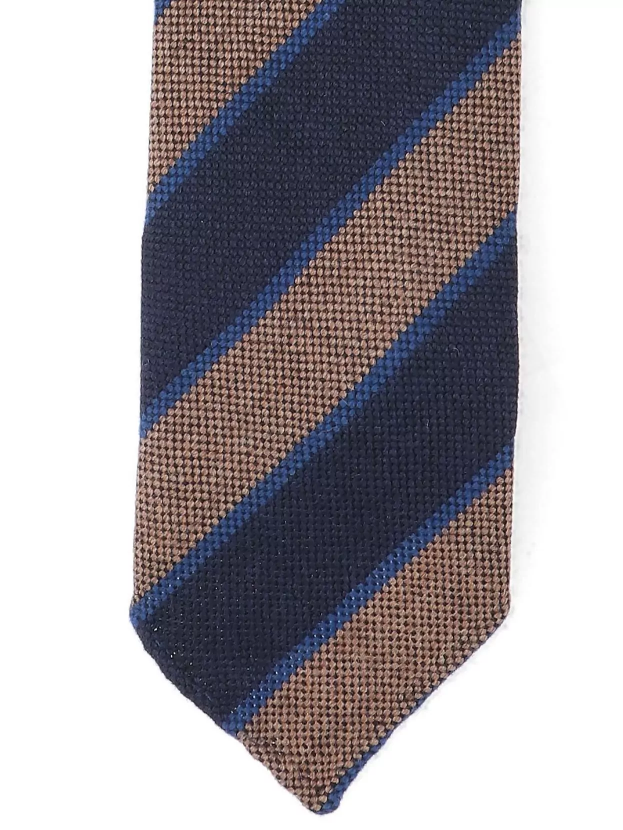 Cesare Attolini Striped Ties In Textured Fabric