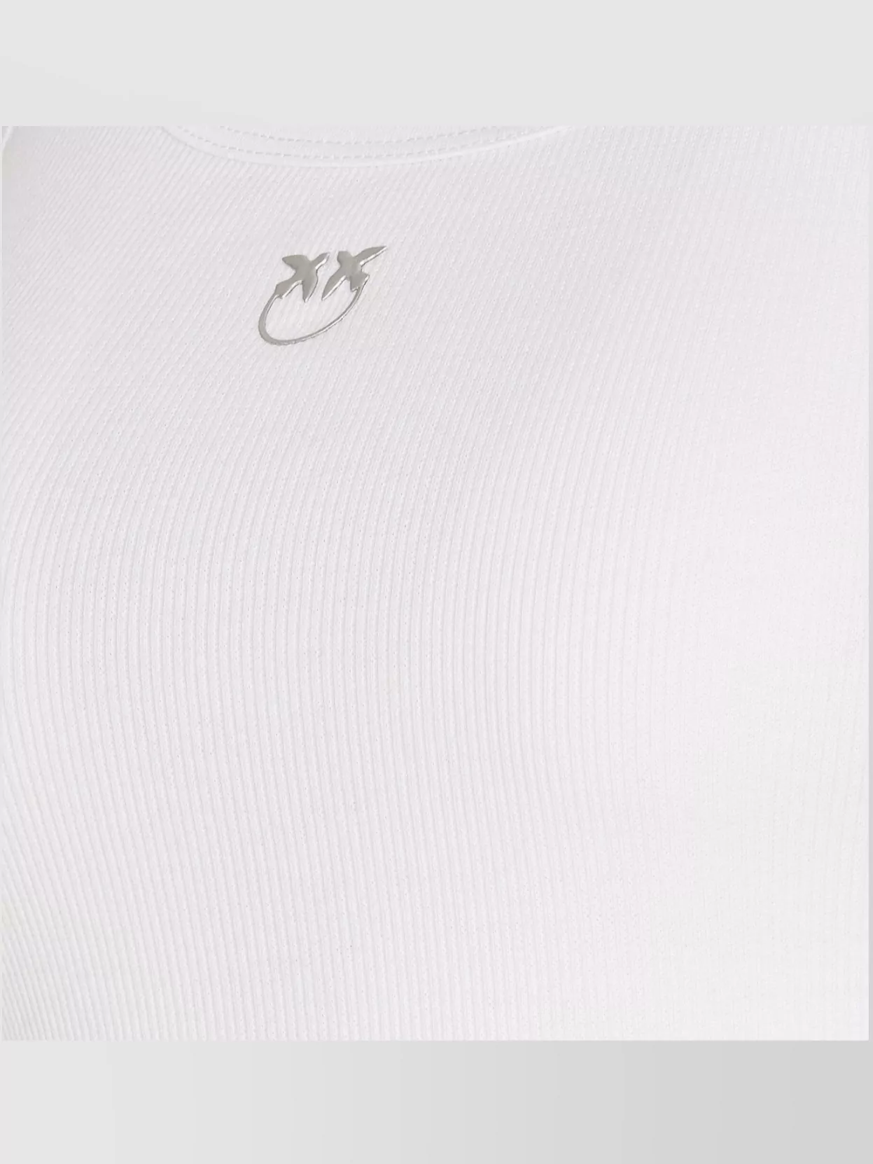 Pinko Ribbed Round Neck Sleeveless Top