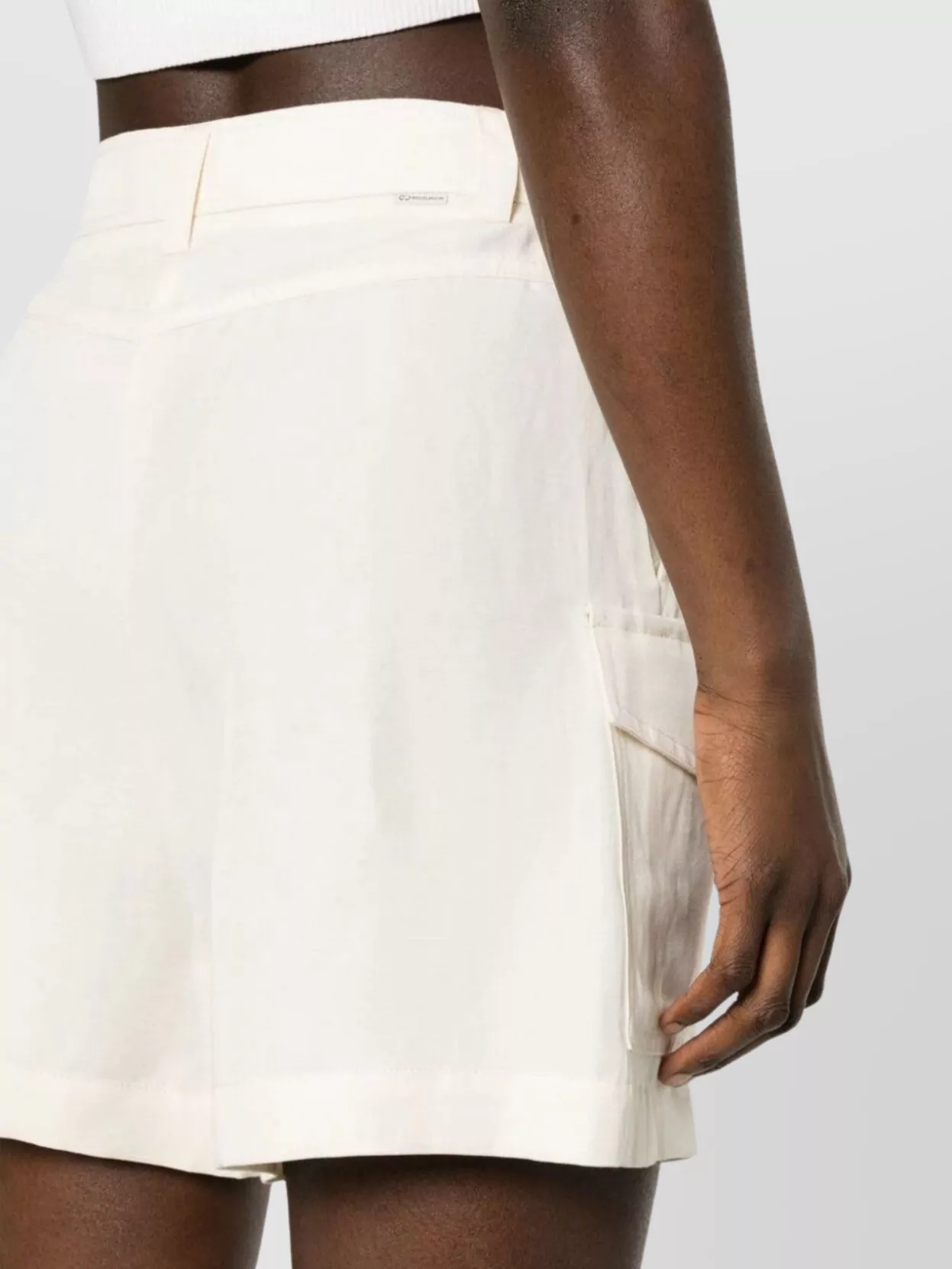 Woolrich Lightweight Linen Viscose Shorts Pockets