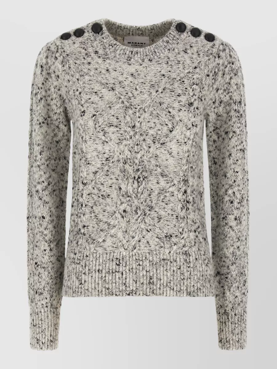 Isabel Marant Etoile alpaca wool cable-knit crew-neck jumper
