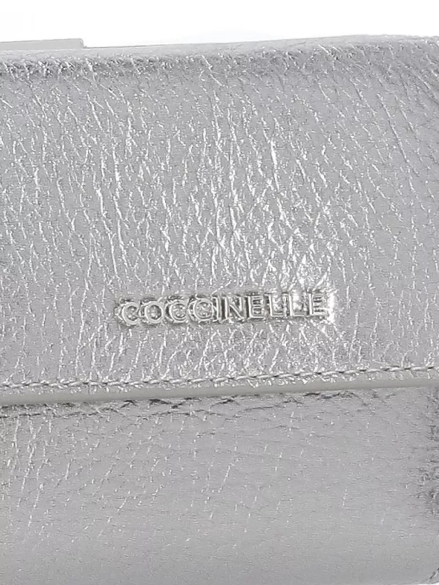 Coccinelle Compact Leather Wallet Rear Zip Pocket