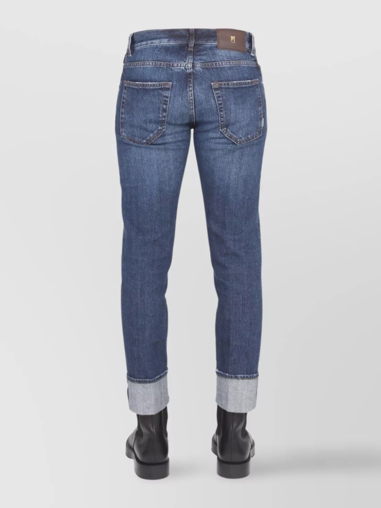 Pt Torino Dub Cuffed Hem Denim Jeans