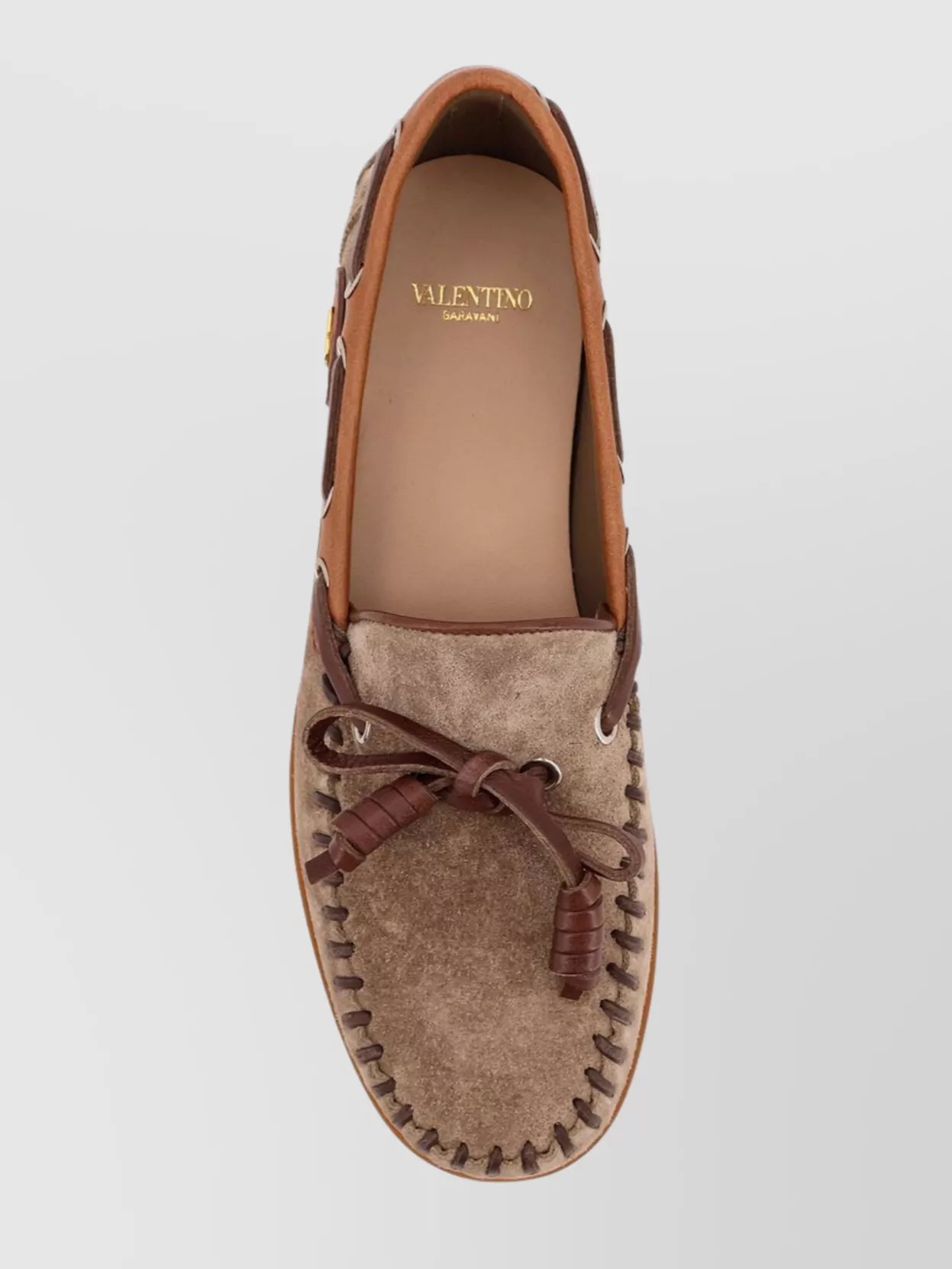Valentino Garavani Avenue Palm Suede Loafers