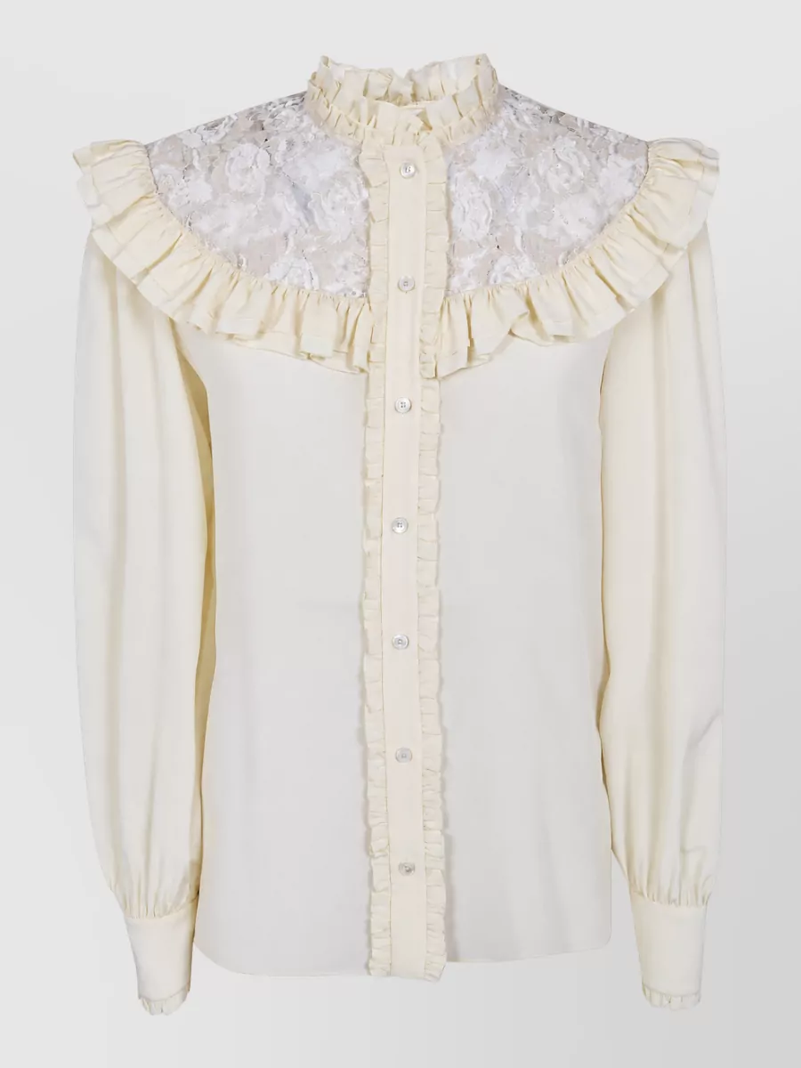 Chloé Silk Long-Sleeve Shirt
