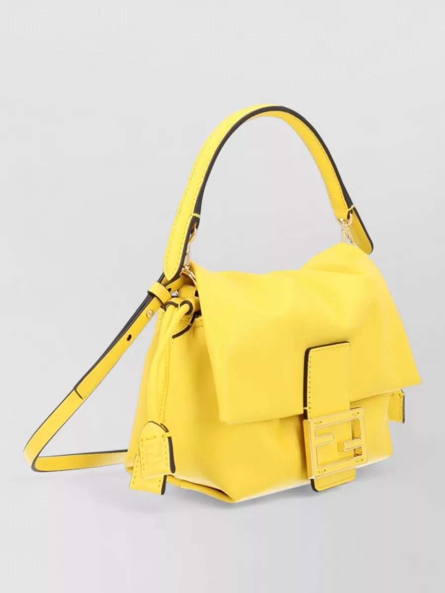 Fendi Mamma Baguette Small Leather Shoulder Bag