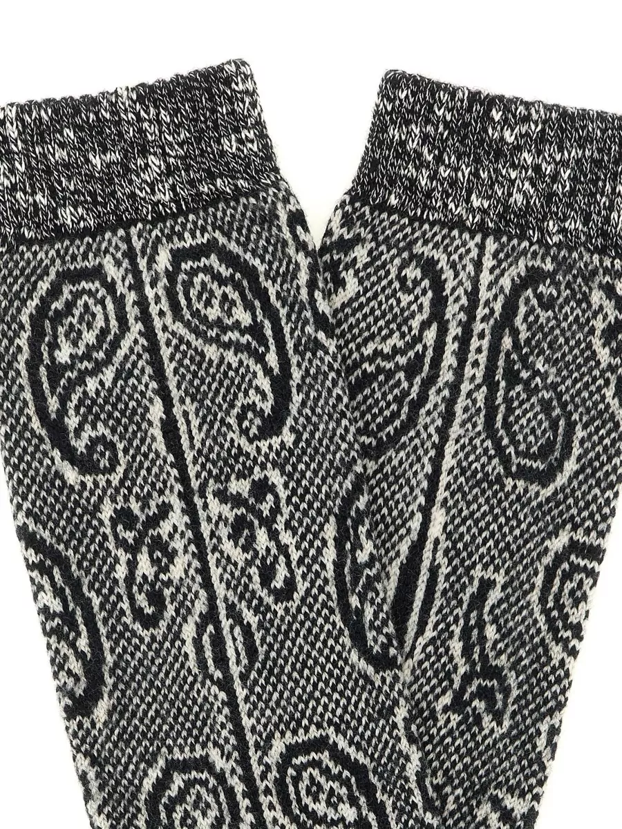 Dries Van Noten Paisley Jacquard Knit Ankle Socks In Multi