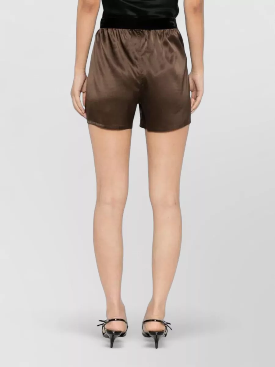 Tom Ford Satin Shorts Side Slits Refined Design
