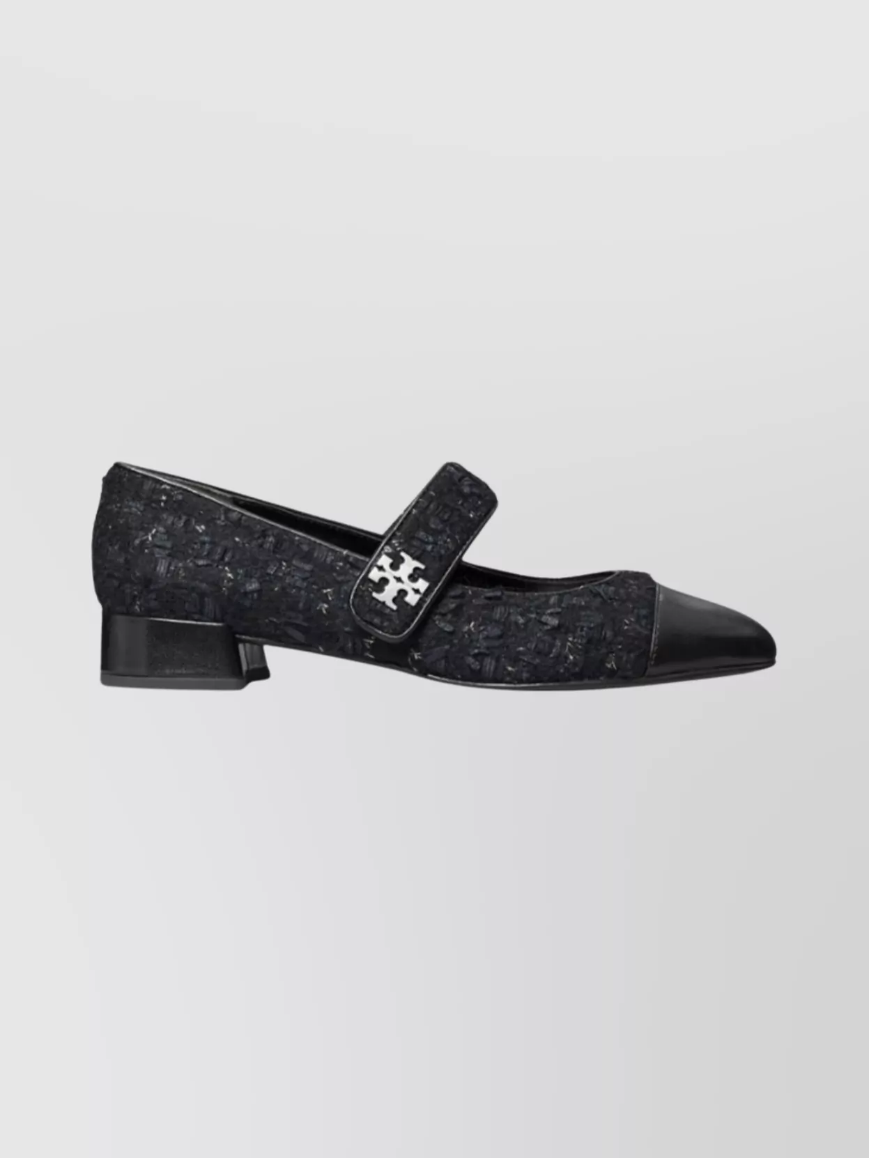 Tory Burch Mary Jane Ballet Shoes With Block Heel In Black