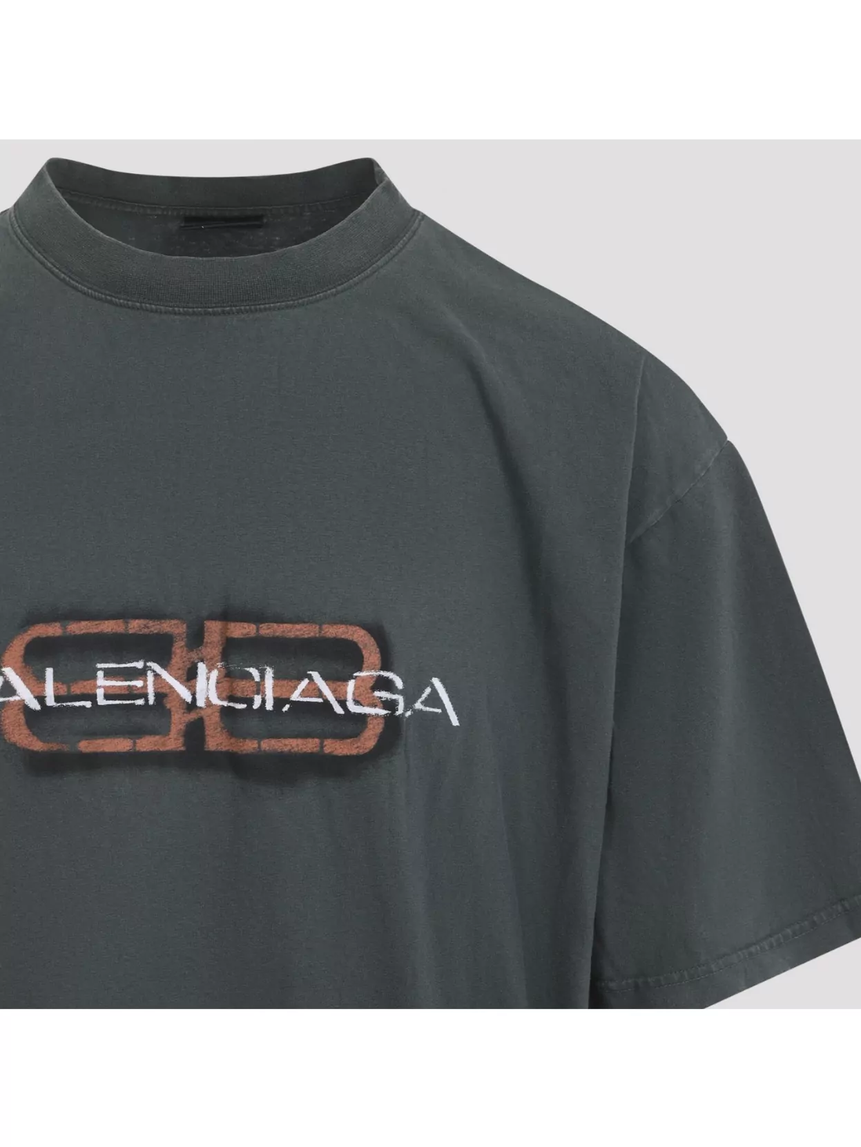Balenciaga Short Sleeve Graphic Print T-Shirt