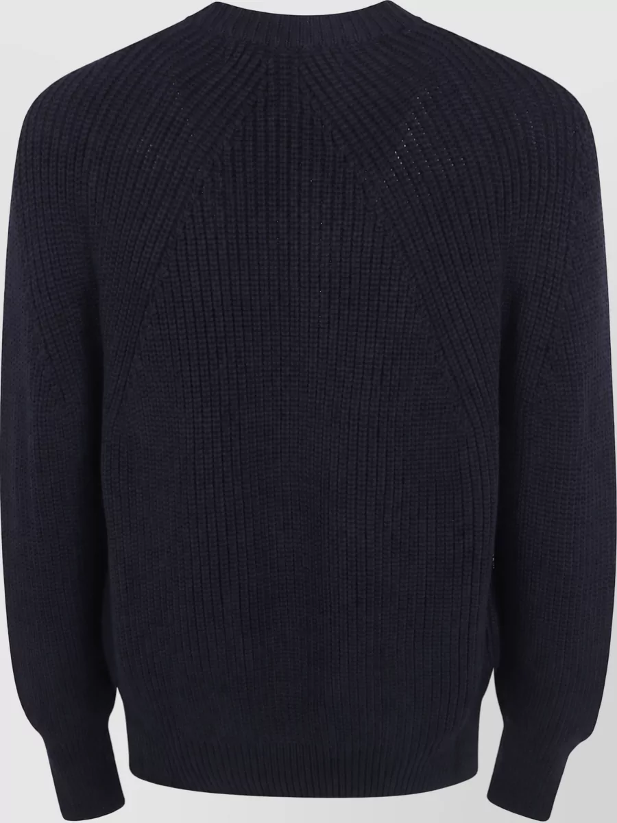 Comme Des Garçons Homme Wool Colorblock Crew-Neck Sweater