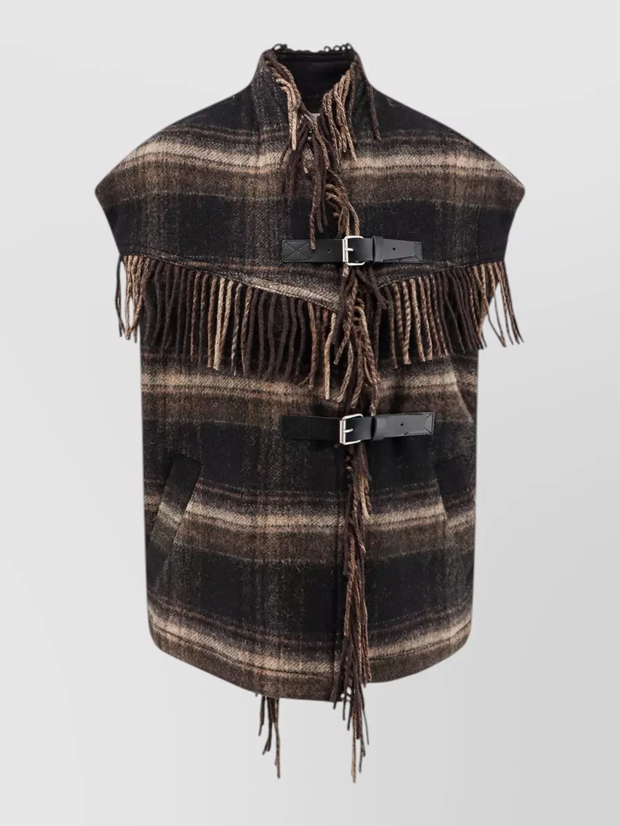 Isabel Marant Étoile Madras Sleeveless Cape