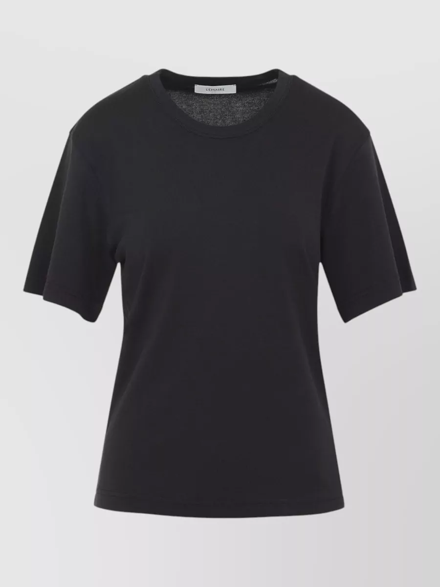 Lemaire Ribbed Jersey T Shirt Short Sleeves Crewneck