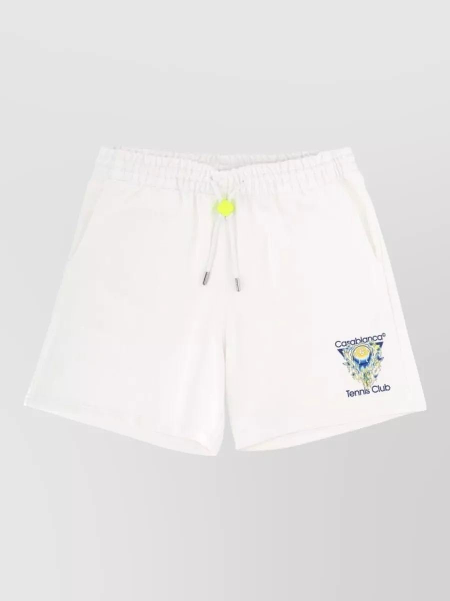 Casablanca cotton logo-print deck shorts