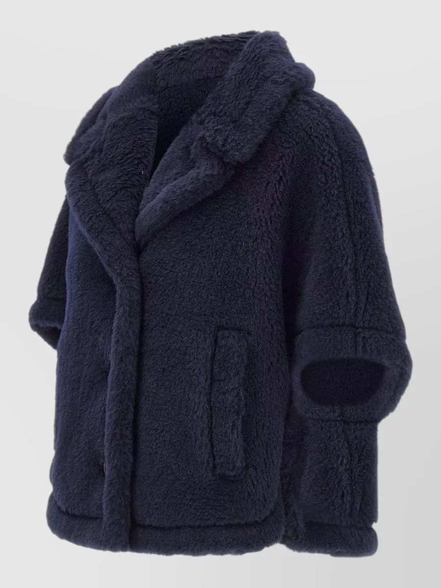 Max Mara Teddy Cape Alpaca Cashmere Silk Blend