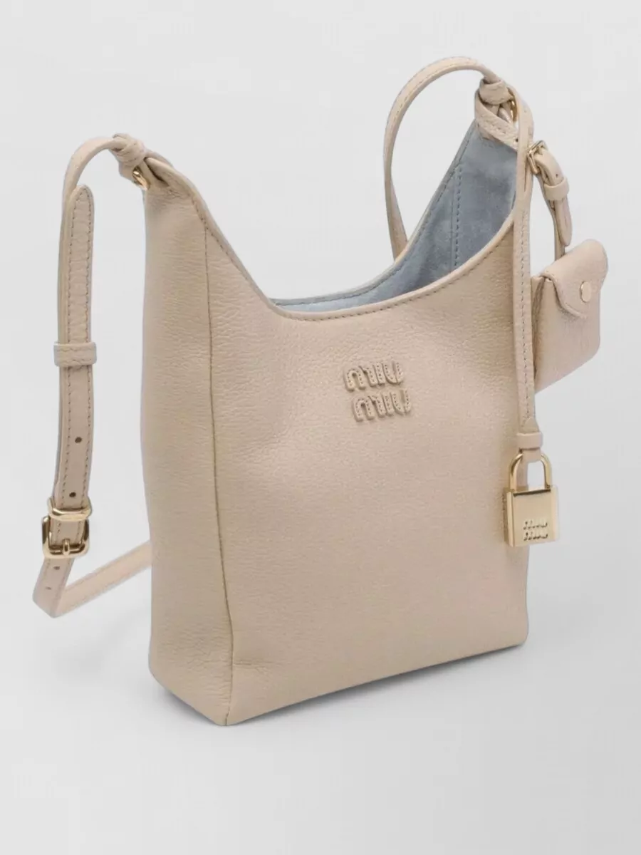 Miu Miu Na Leather Crossbody Bag