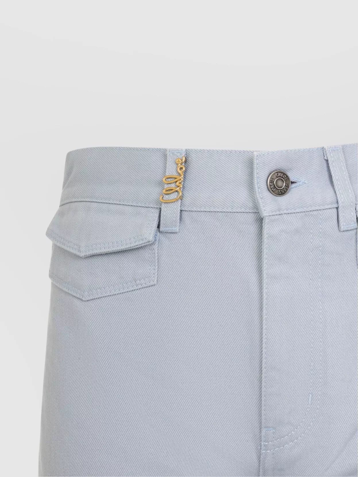 Chloé Light Blue High-rise Flare Jeans