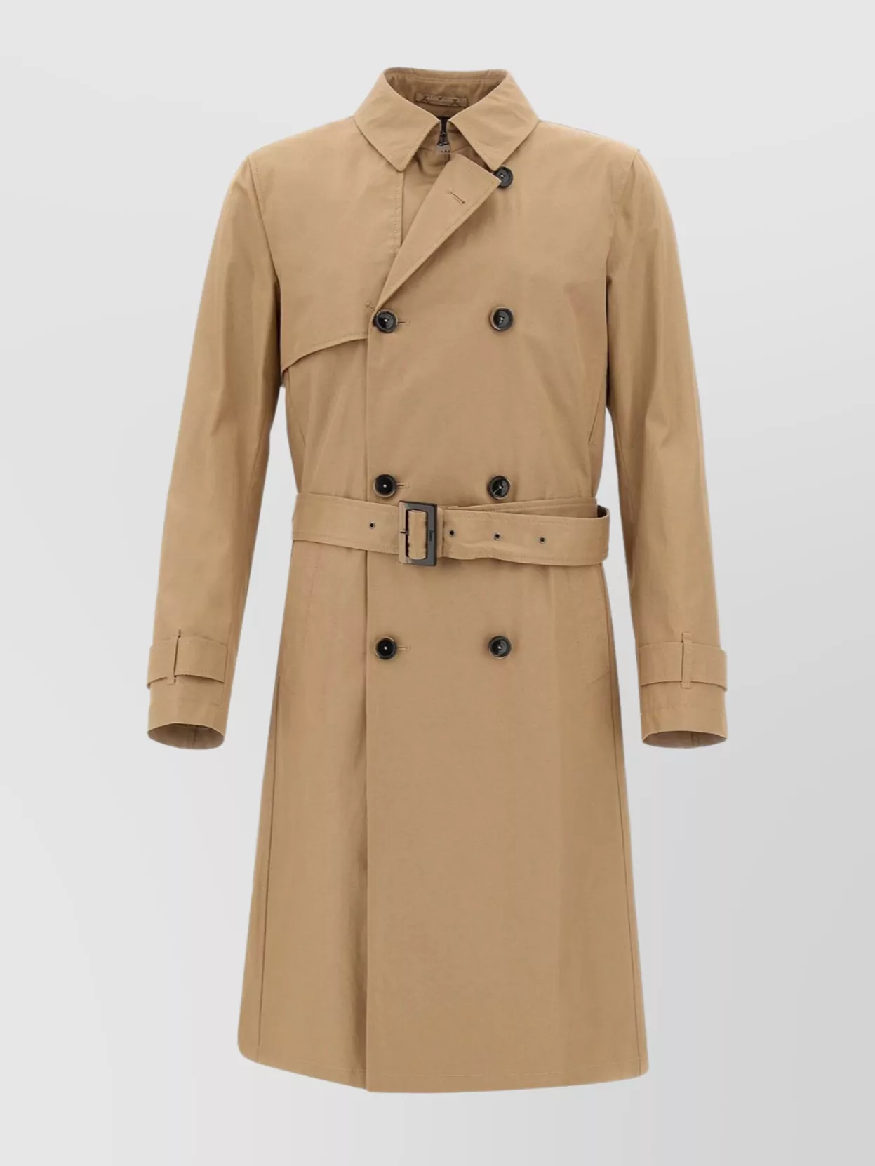 HERNO BELTED COTTON TRENCH COAT
