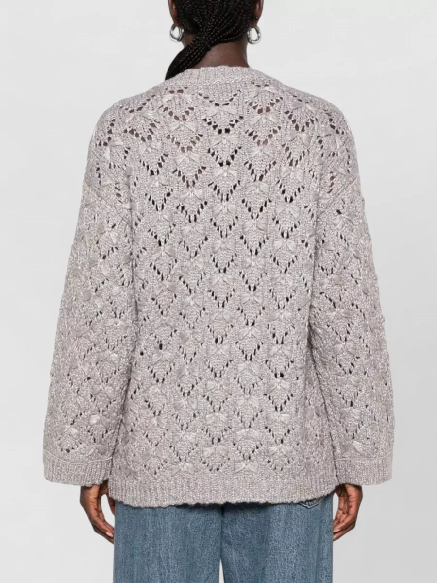 Fabiana Filippi Open-Knit Wool Alpaca Jumper