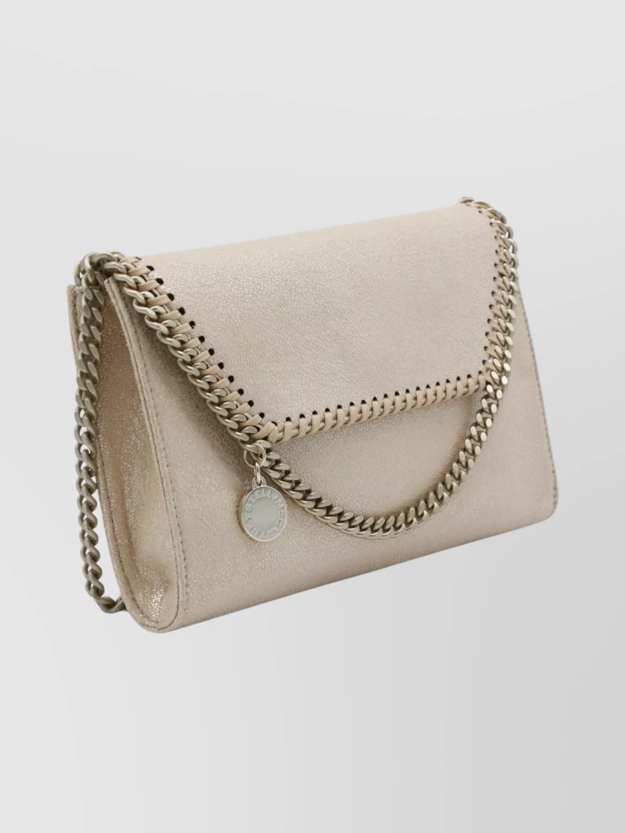Stella Mccartney Metallic Chain Strap Shoulder Bag