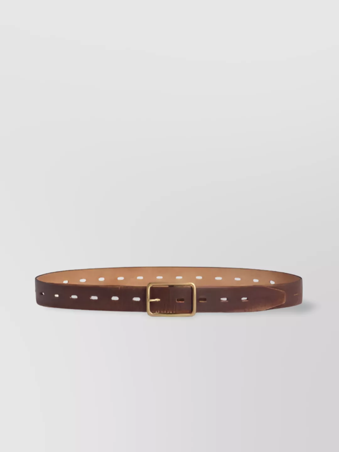Dsquared2 Adjustable Textured Buckle Belts In Brown