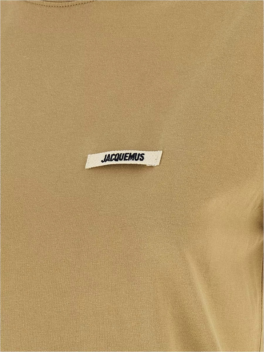 Jacquemus Grosgrain Detail Crew Neck Short Sleeve Top