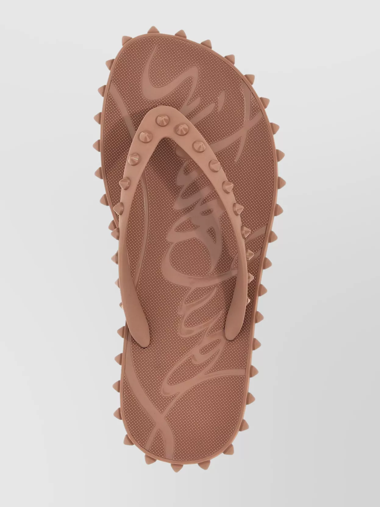 Christian Louboutin 'studded Open Toe Flat Sole Sandals'