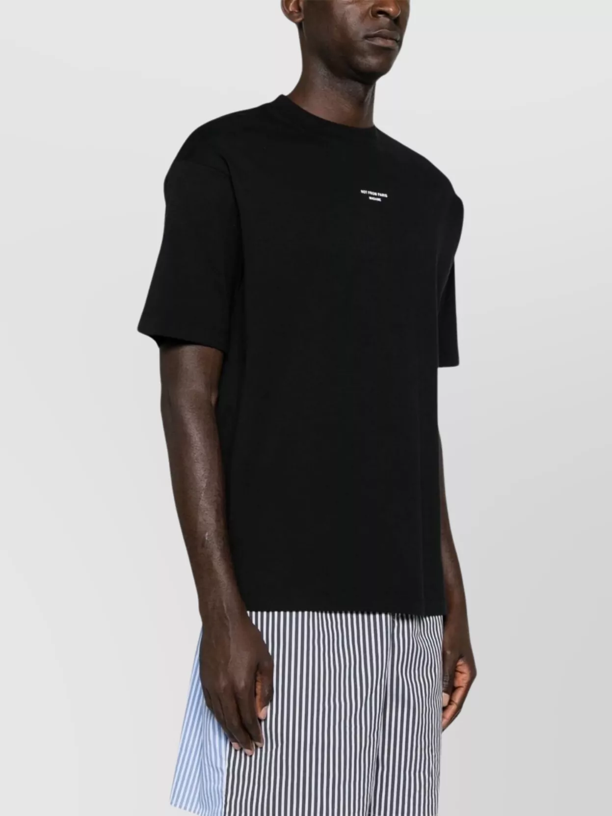 Drôle De Monsieur Drop Shoulder Slogan Print T-Shirt