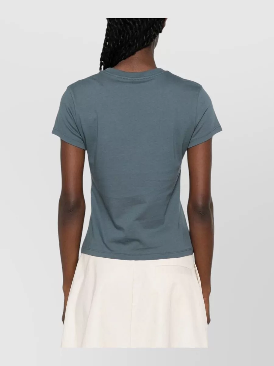 Kenzo Cotton Logo Embroidered Crew Neck Short Sleeve T-Shirt