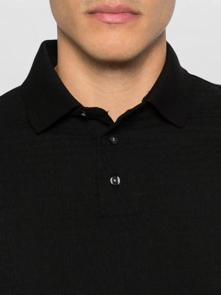 Emporio Armani Logo Cotton Short-Sleeve Polo Shirt
