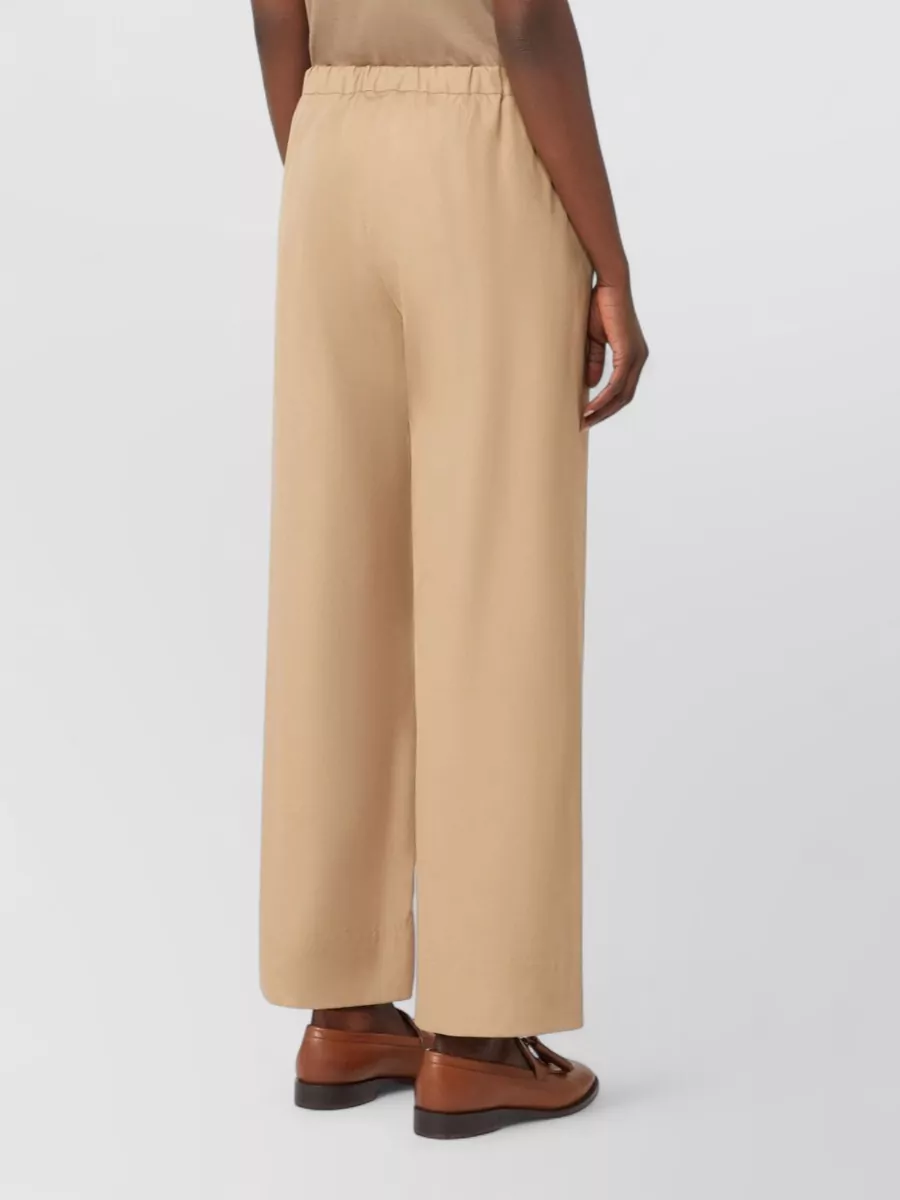 S Max Mara Argento Straight Trousers Side Pockets Detail