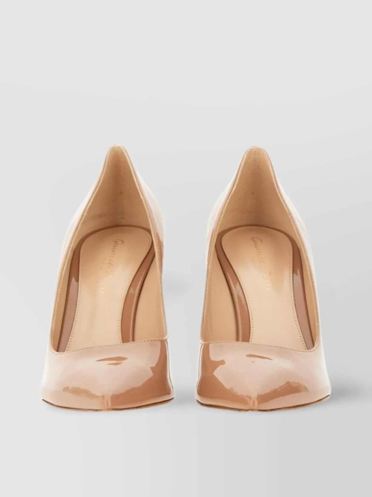 Gianvito Rossi 85 Patent Pointed Toe Stiletto Pumps
