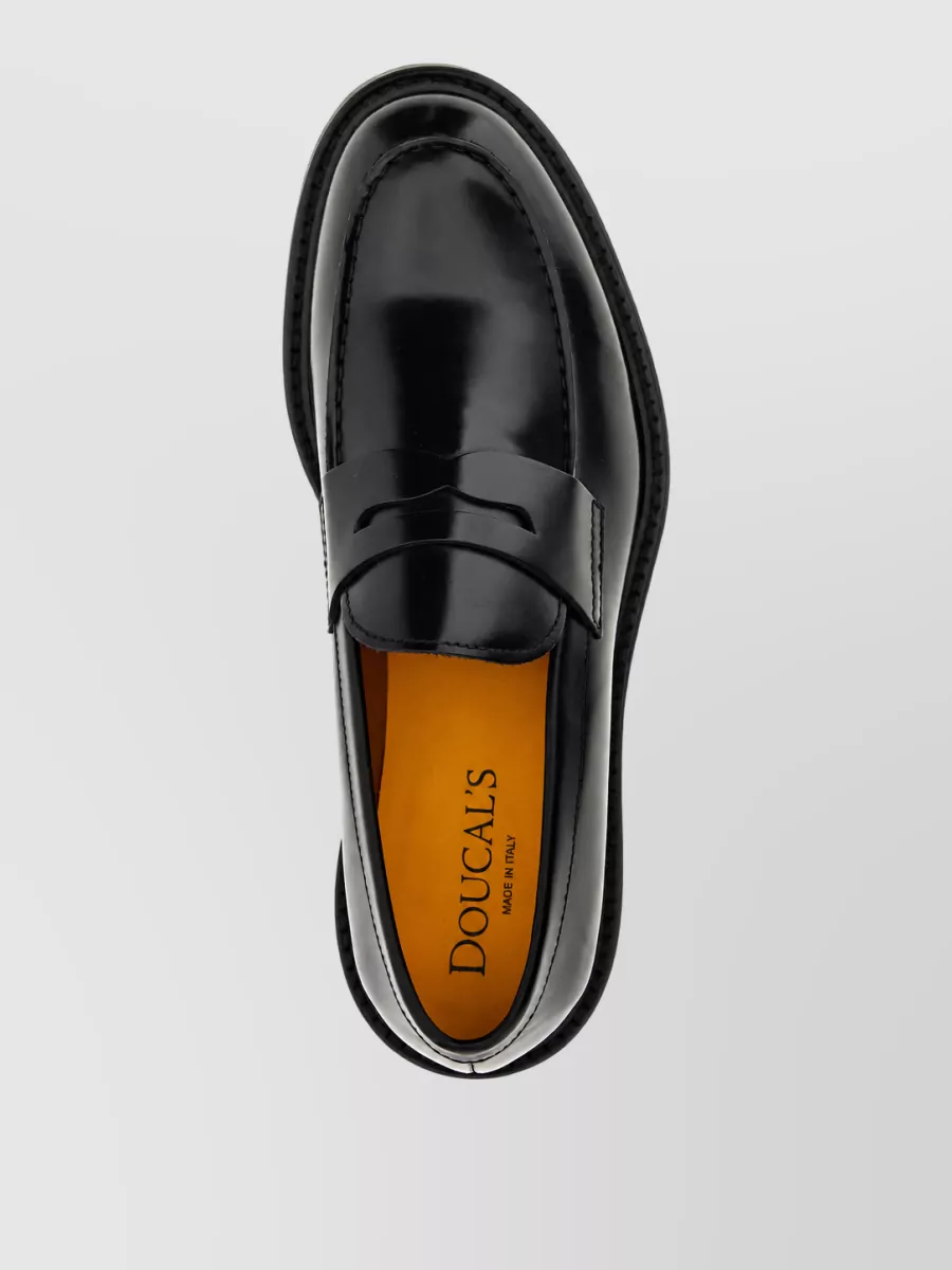 Doucal's Leather Penny Loafers