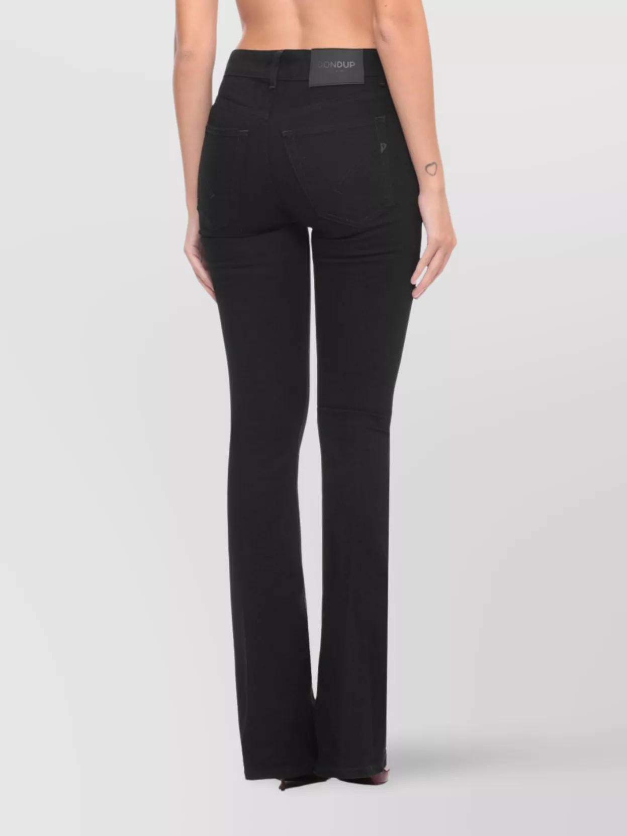 Dondup Women's Flared Leg Jeans With Belt Loops