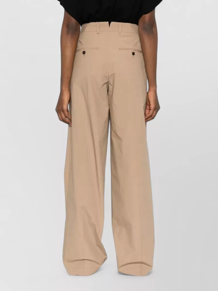 Cellar Door Cotton Wide-Leg Trousers