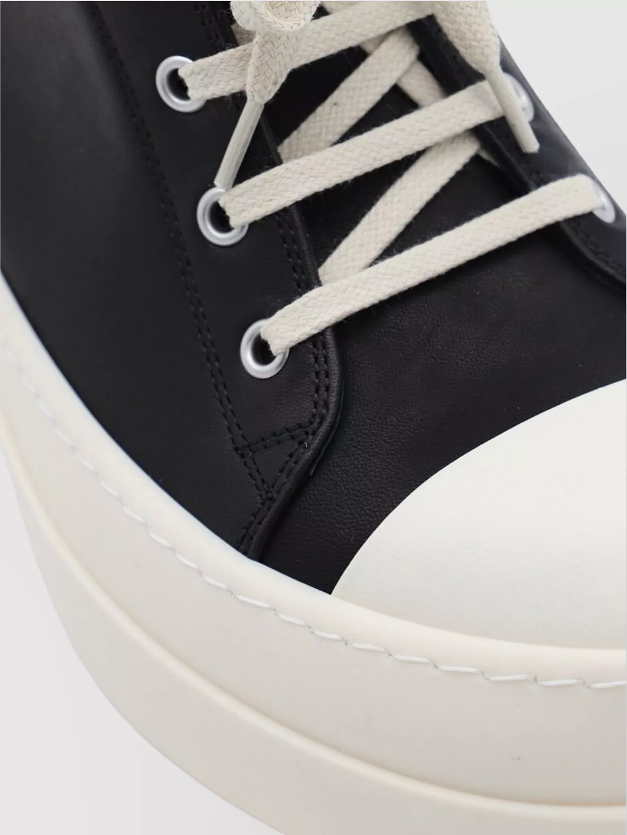 Rick Owens Low Top Platform Sole Sneakers
