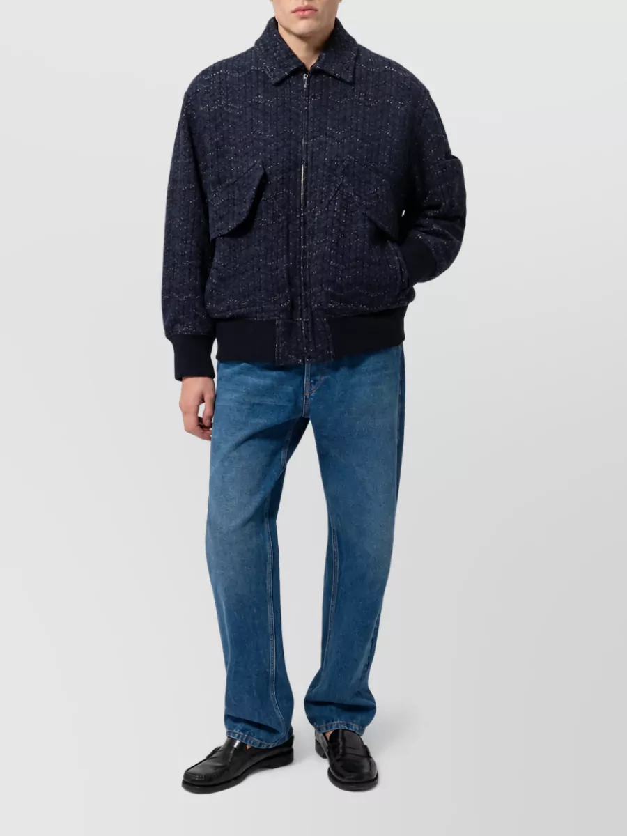 Missoni Cashmere Zigzag Bomber Jacket