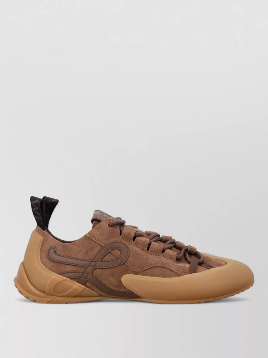 Loewe Leather Lace-Up Sneakers