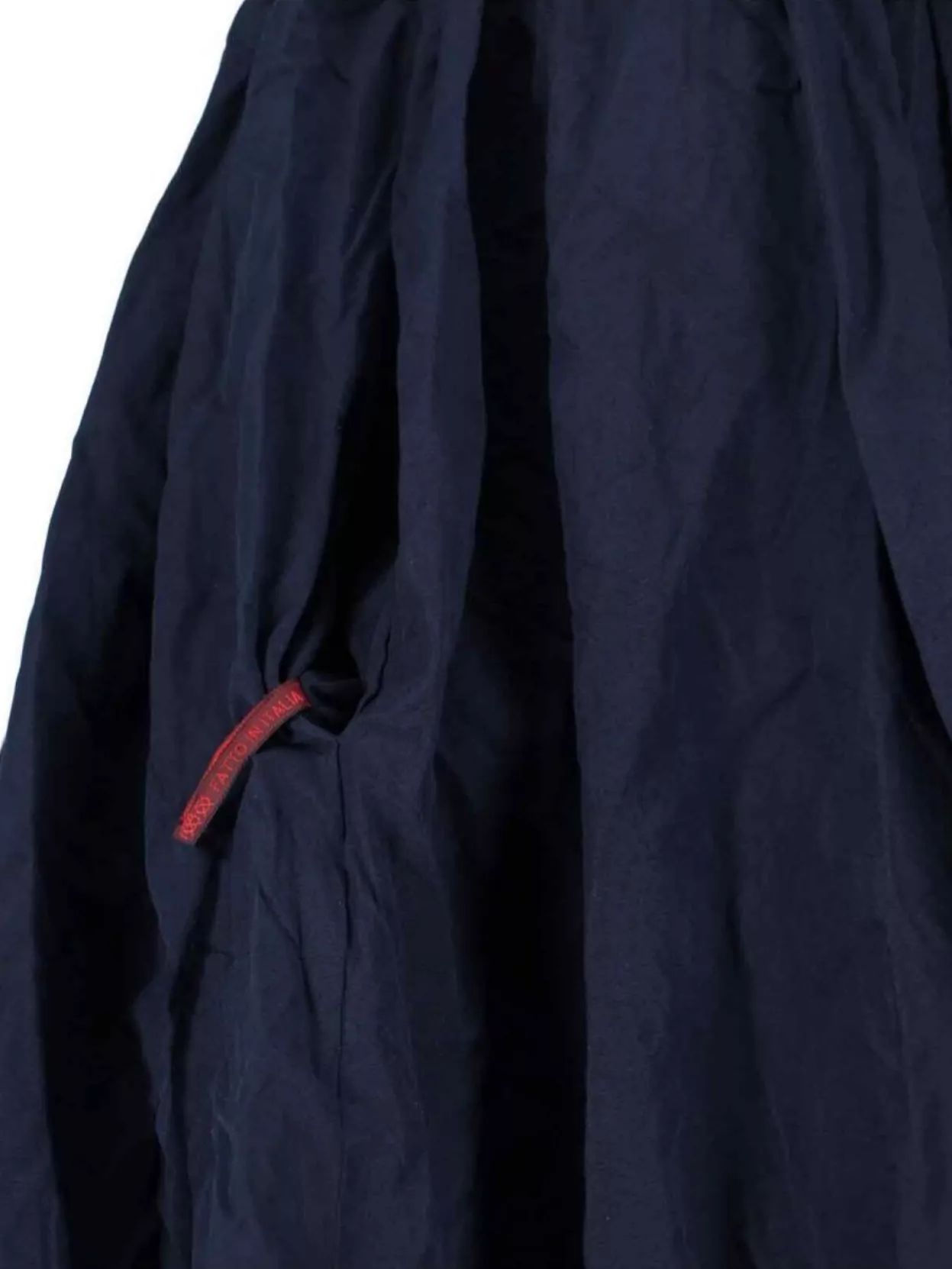 Daniela Gregis Midi Skirt With Crinkled Texture And Pockets