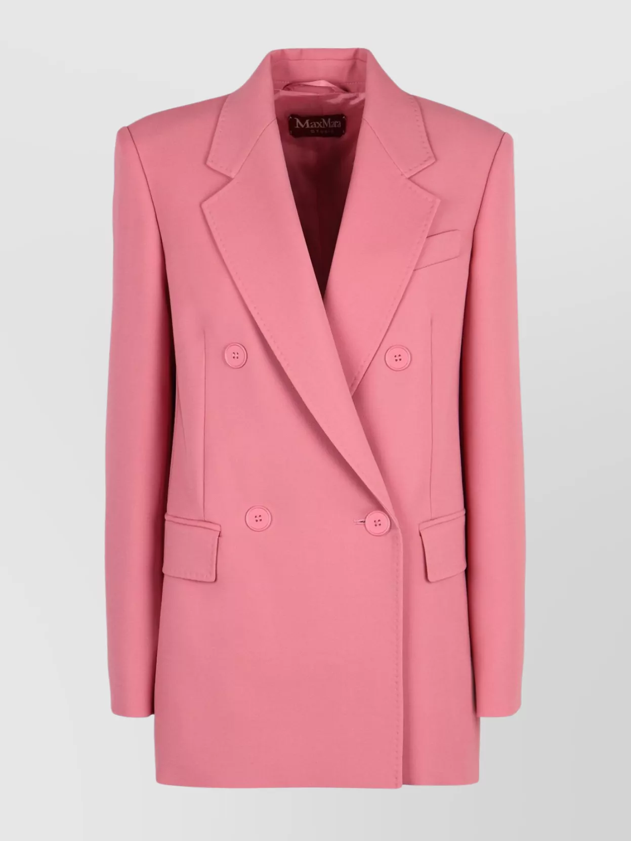'S MAX MARA LAMELLA WOOL BLAZER DOUBLE-BREASTED