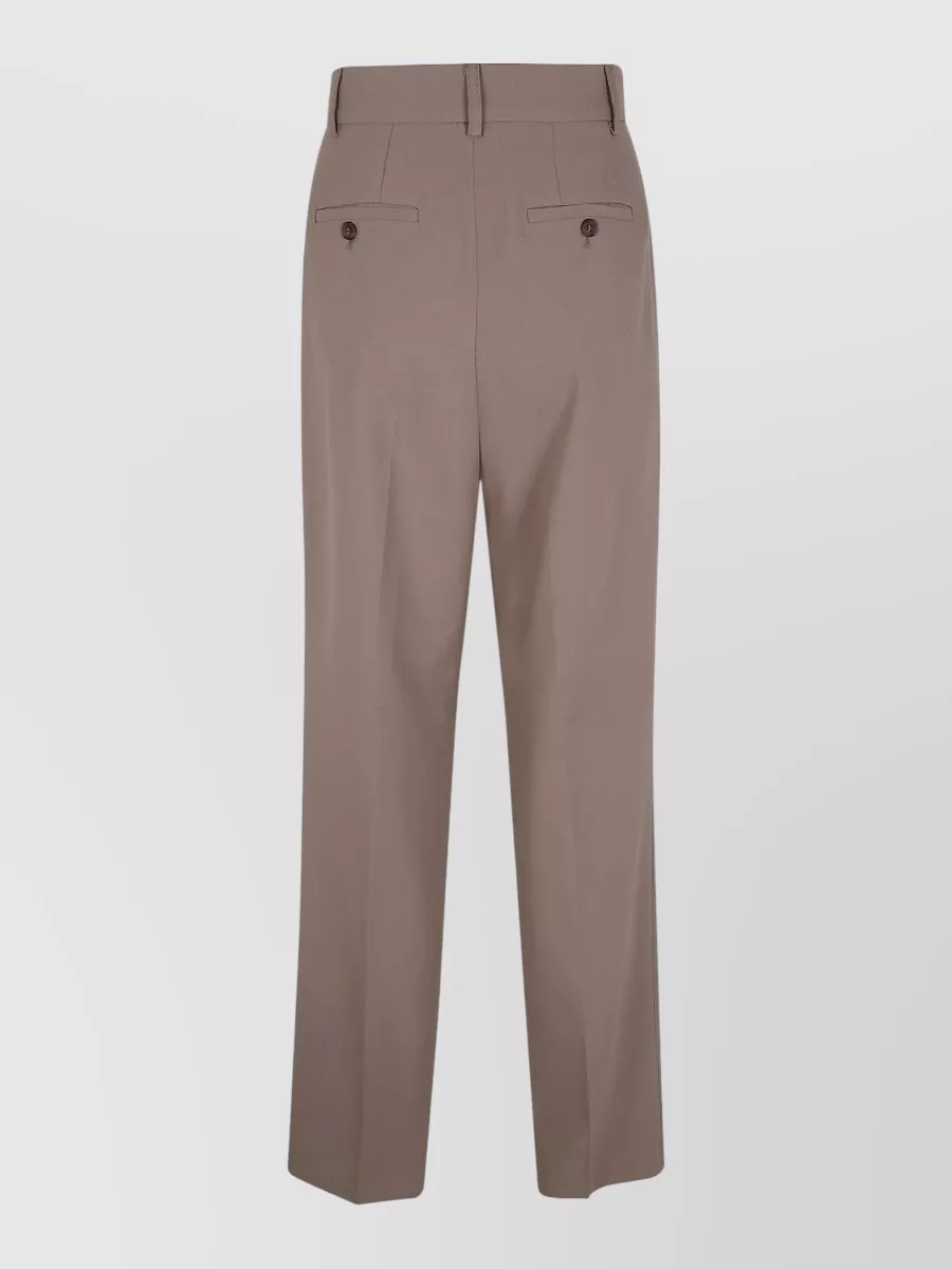 The Frankie Shop High-rise straight-leg suit trousers