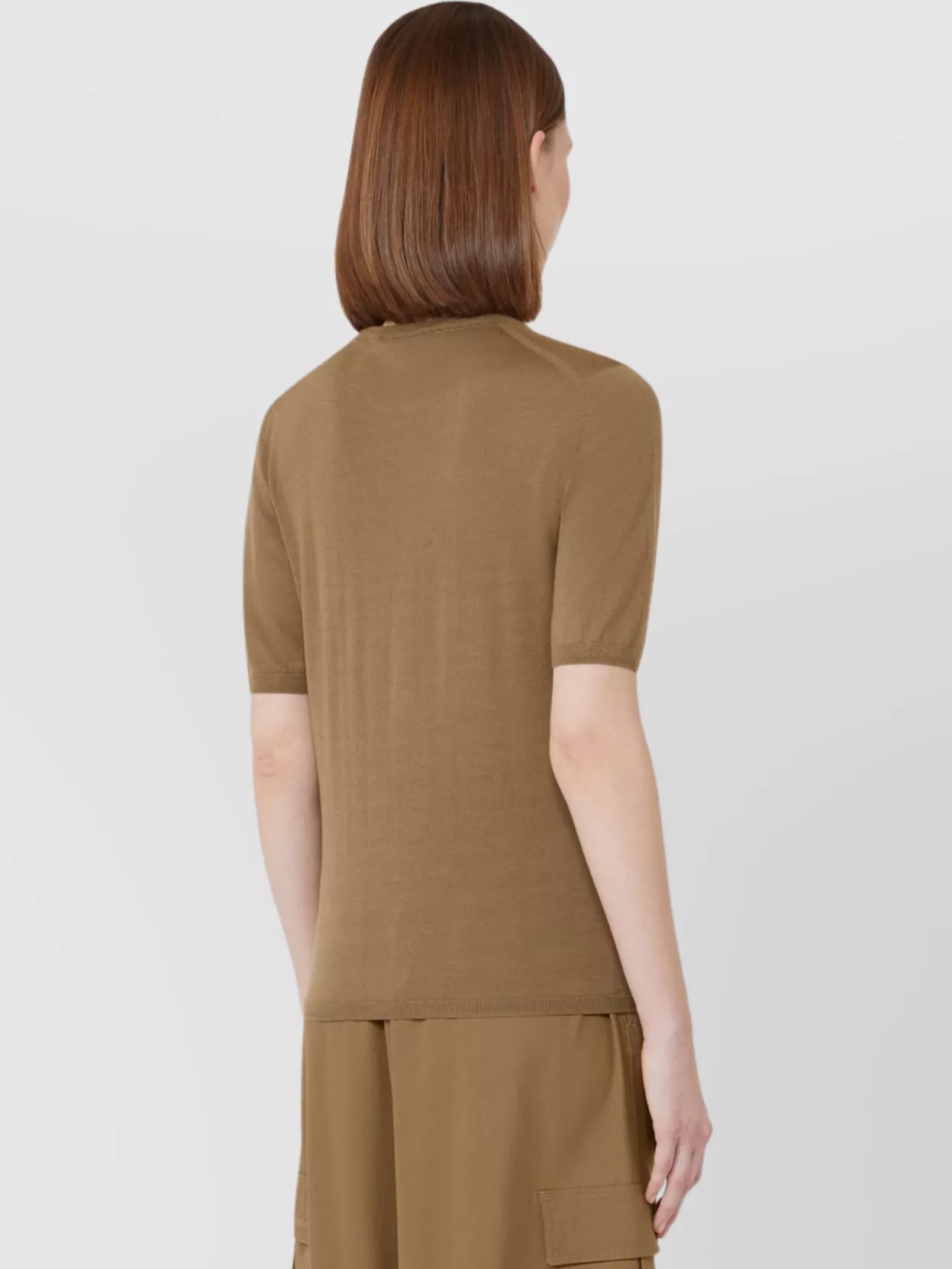 Max Mara Wool Crew Neck Slim Fit Sweater