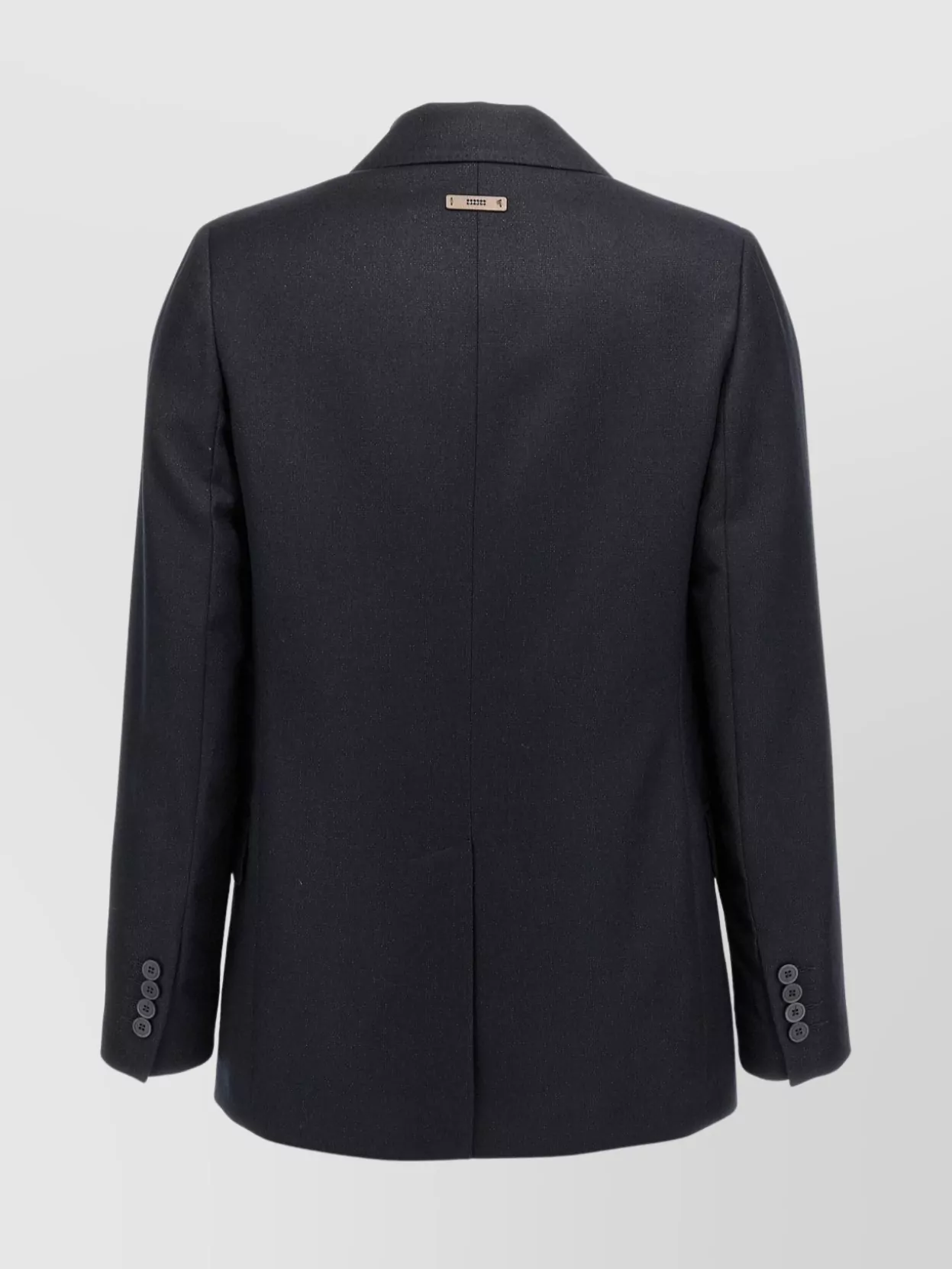 Peserico Lurex Single-breasted Blazer Blazer And Suits Blue In Black
