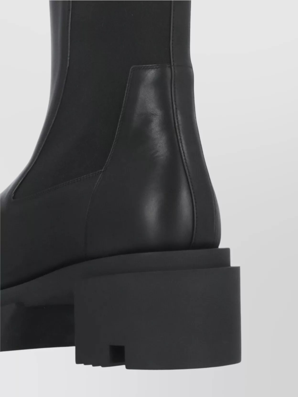 Rick Owens Women's Leather Chelsea Boots With Chunky Sole