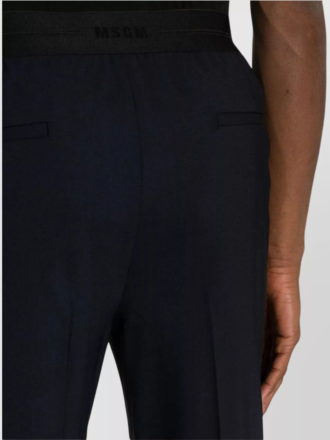 Msgm Men's Straight Leg Trousers