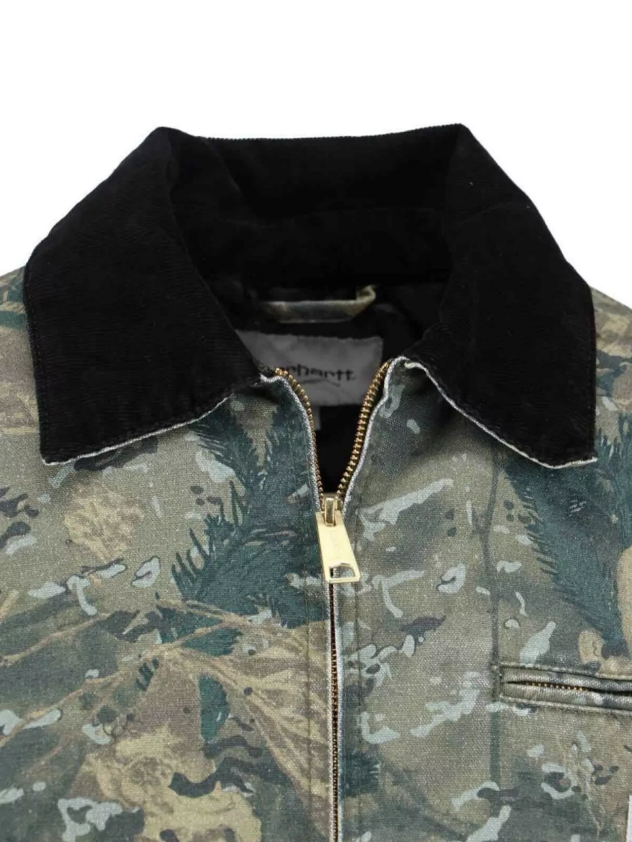 Carhartt Wip Camouflage Long Sleeve Collared Jacket