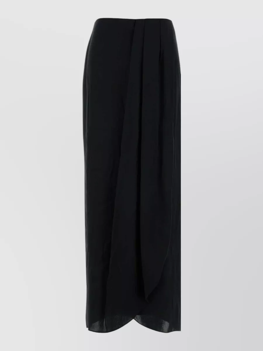 Maison Margiela silk draped maxi skirt