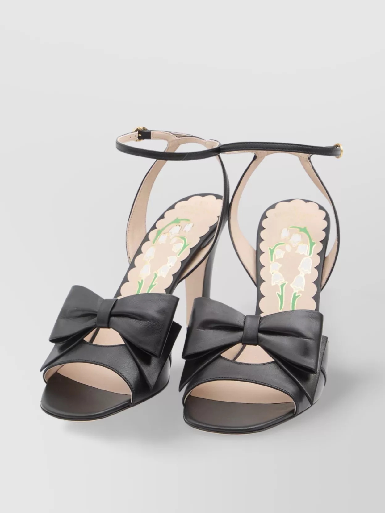 Valentino Garavani Kidskin Bow Detail Slingback Sandals