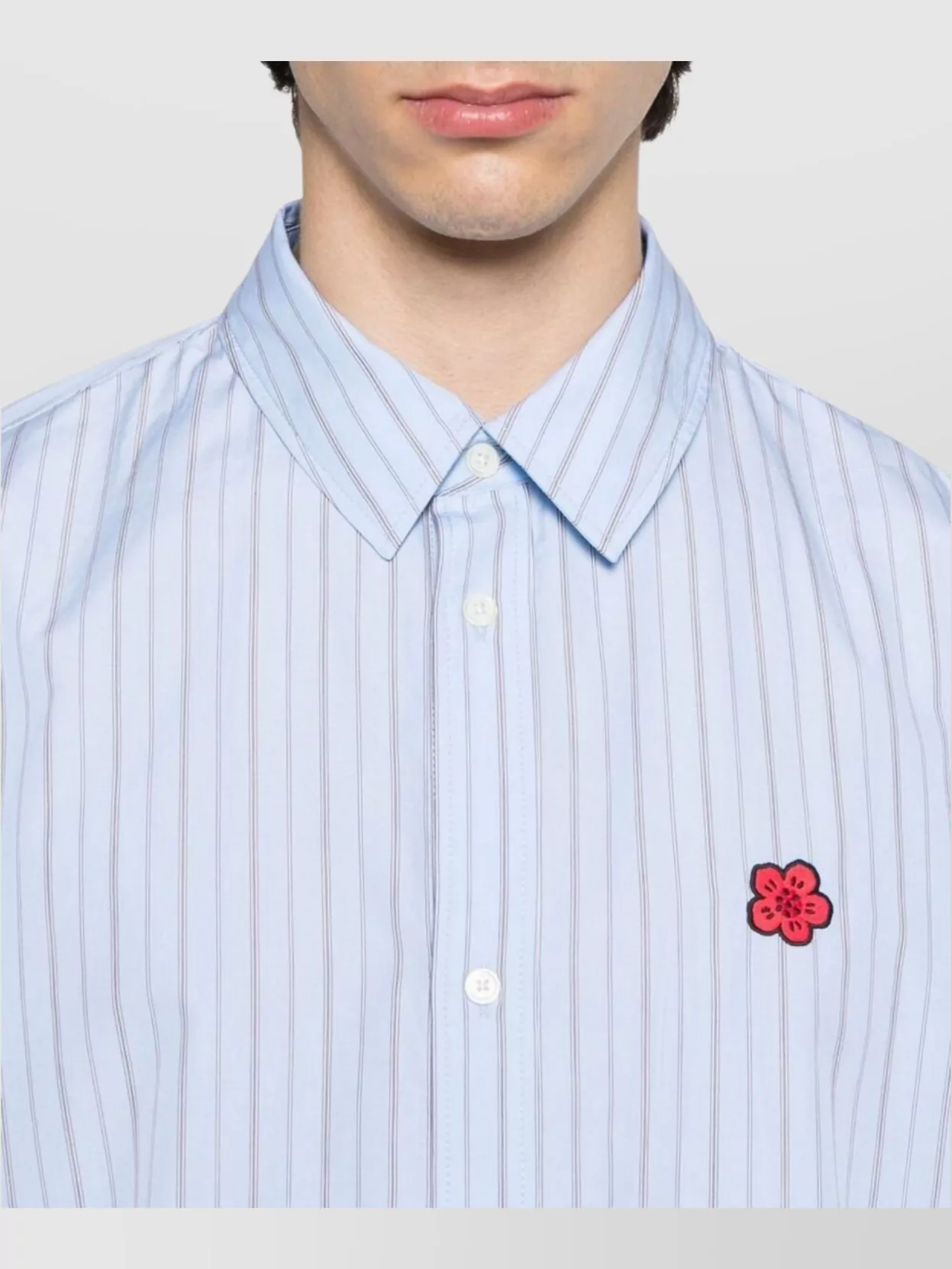Kenzo 'Striped Boke Flower' Short Sleeve Shirt