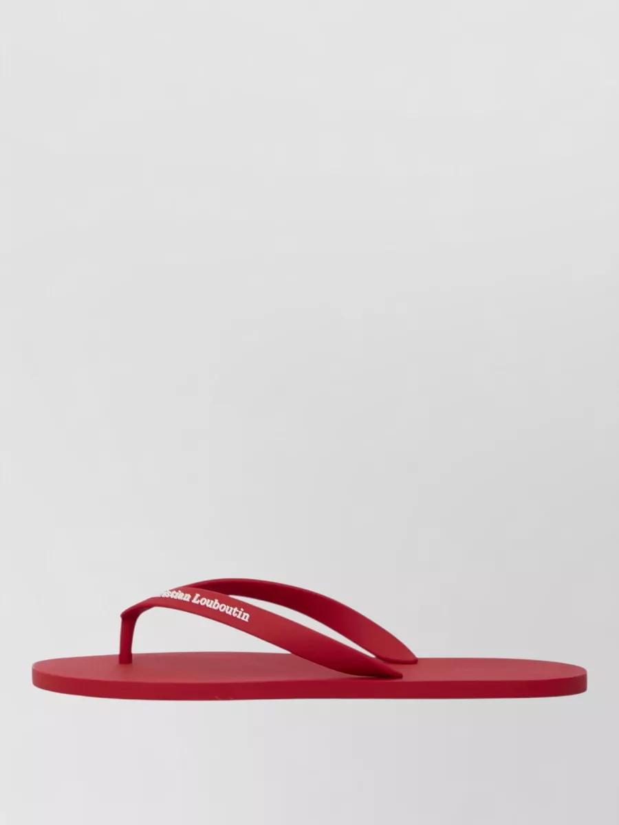 Christian Louboutin Rubber Flip Flops