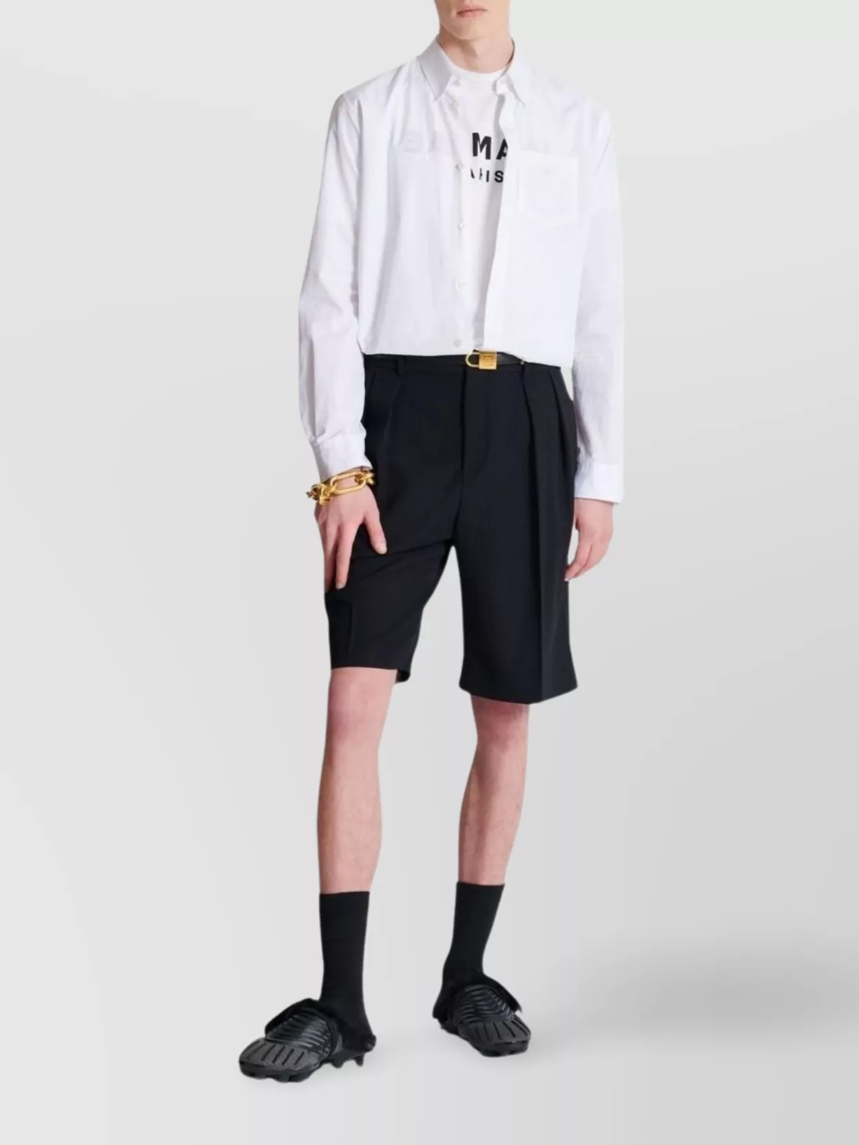 Balmain Crew Neck T-Shirt Short Sleeves